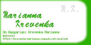 marianna krevenka business card